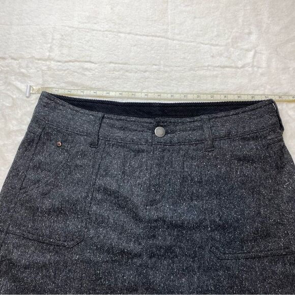 Woolrich Wool Blend Tweed Woodlyn A-Line Skirt Color Onyx Size 12 - Picture 12 of 13